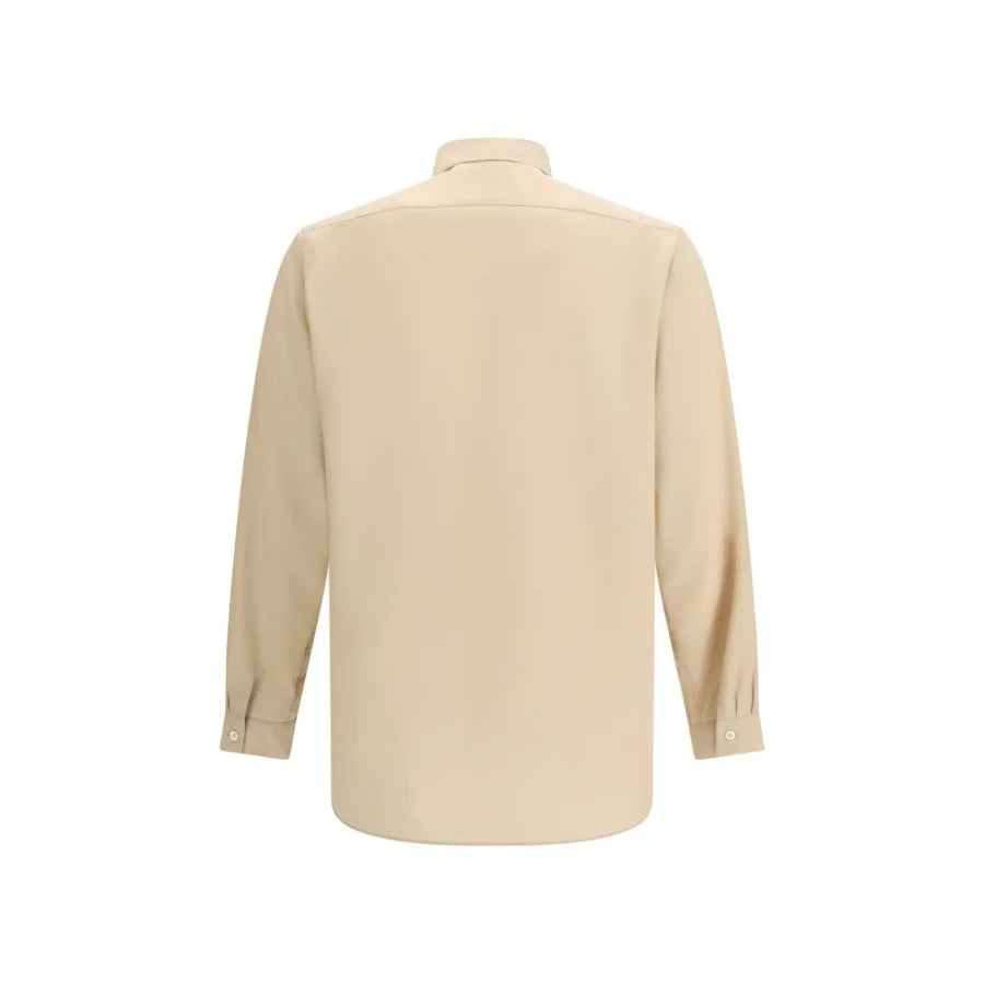 Lardini Beige Tencel Dress Shirt
