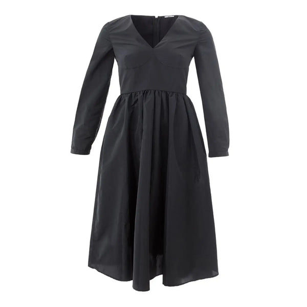 Lardini Black Polyester Cocktail Dress women’s dress