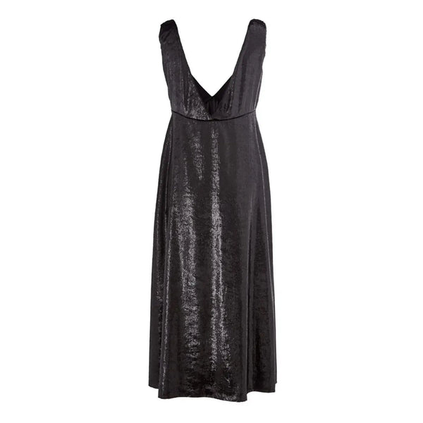 Lardini Black Polyester Cocktail Dress women’s dress