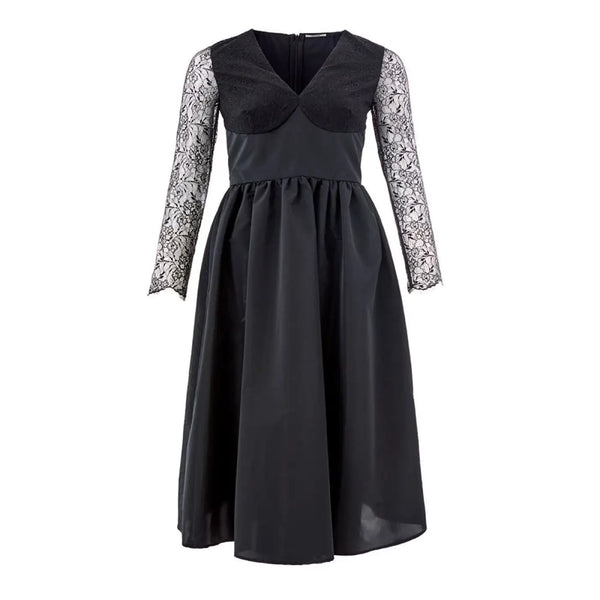 Lardini Black Polyester Cocktail Dress women’s dress