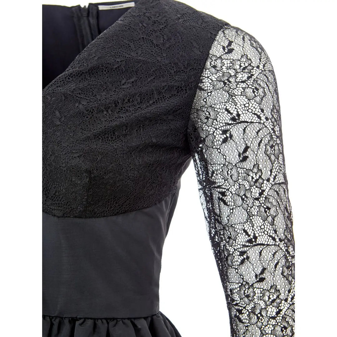 Lardini Black Polyester Cocktail Dress