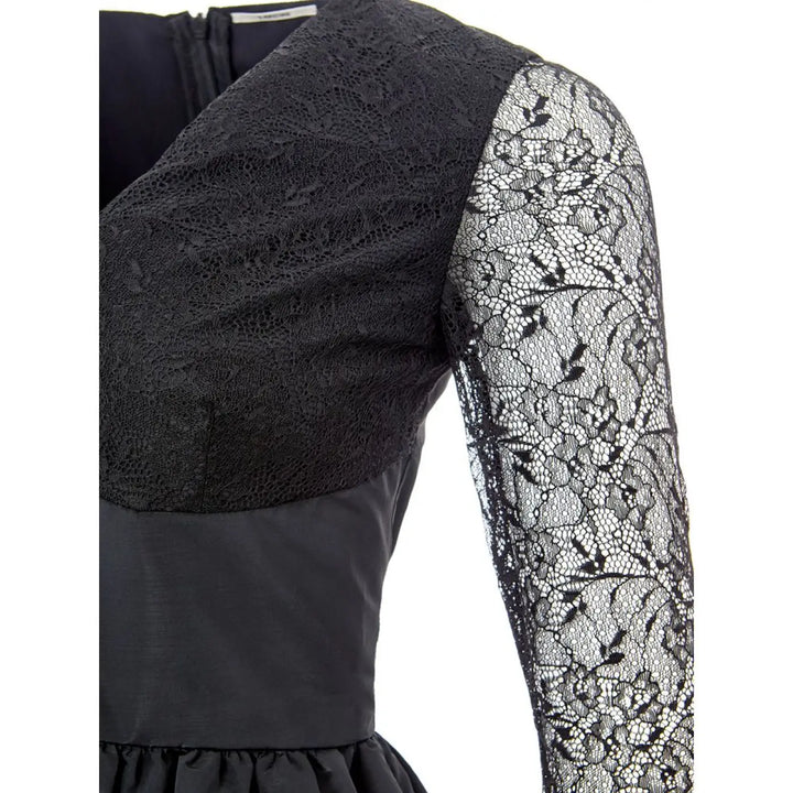 Lardini Black Polyester Cocktail Dress