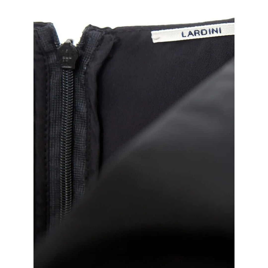 Lardini Black Polyester Cocktail Dress