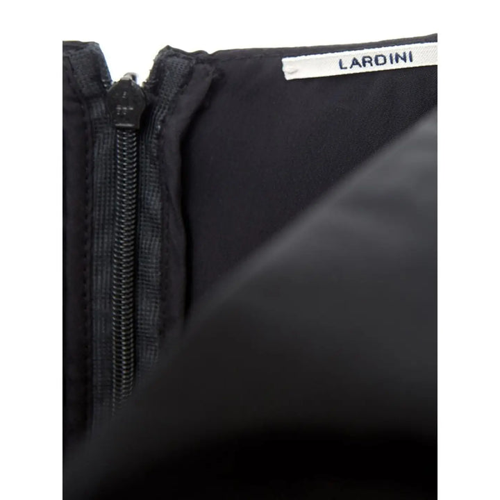 Lardini Black Polyester Cocktail Dress