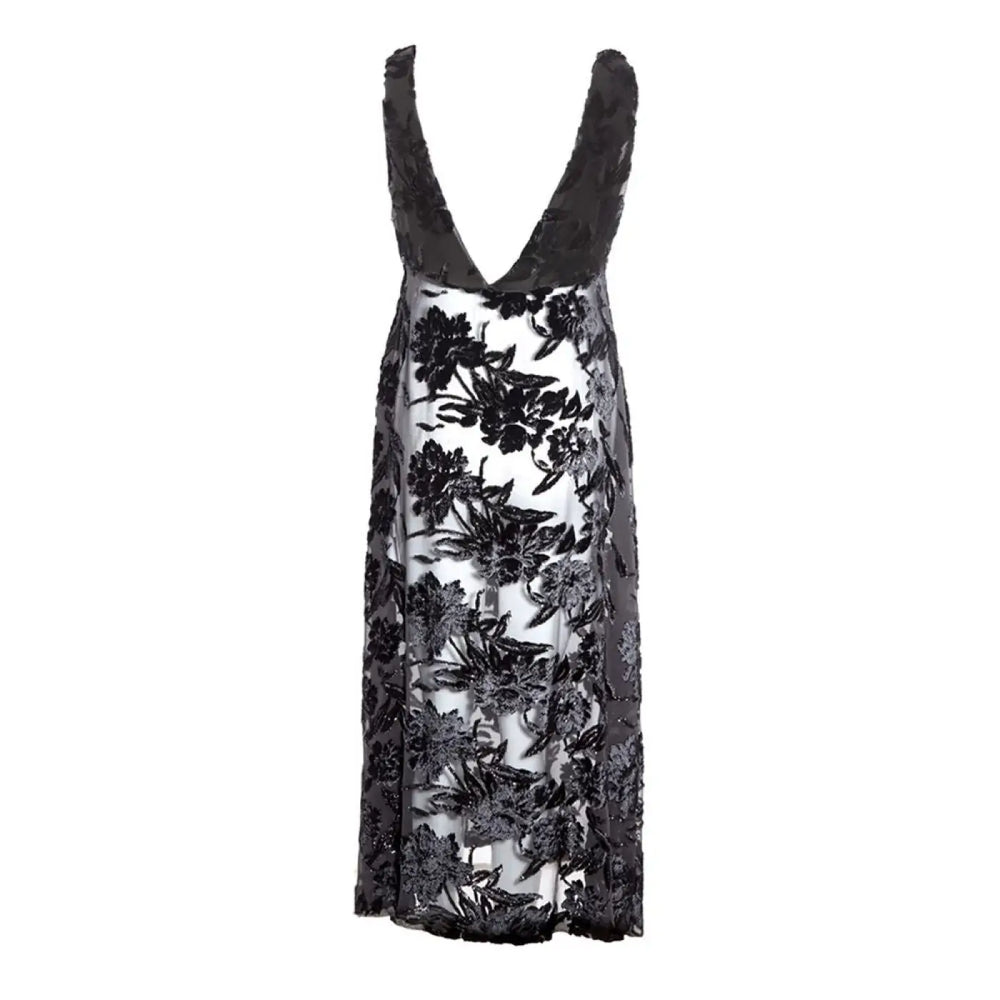 Lardini Black Viscose Cocktail Dress