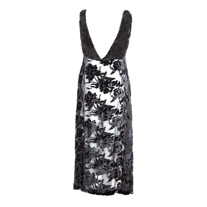 Lardini Black Viscose Cocktail Dress