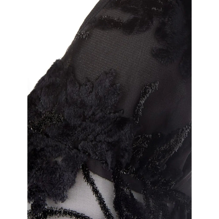 Lardini Black Viscose Cocktail Dress