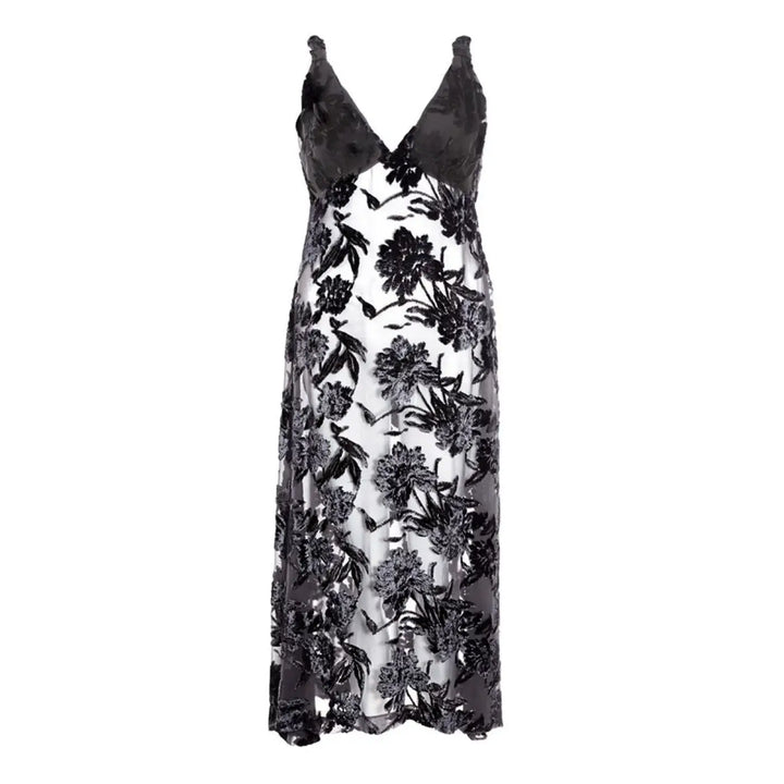 Lardini Black Viscose Cocktail Dress