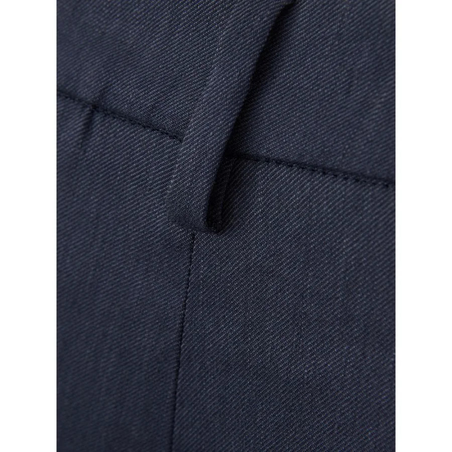 Lardini Blue Linen Casual Pants