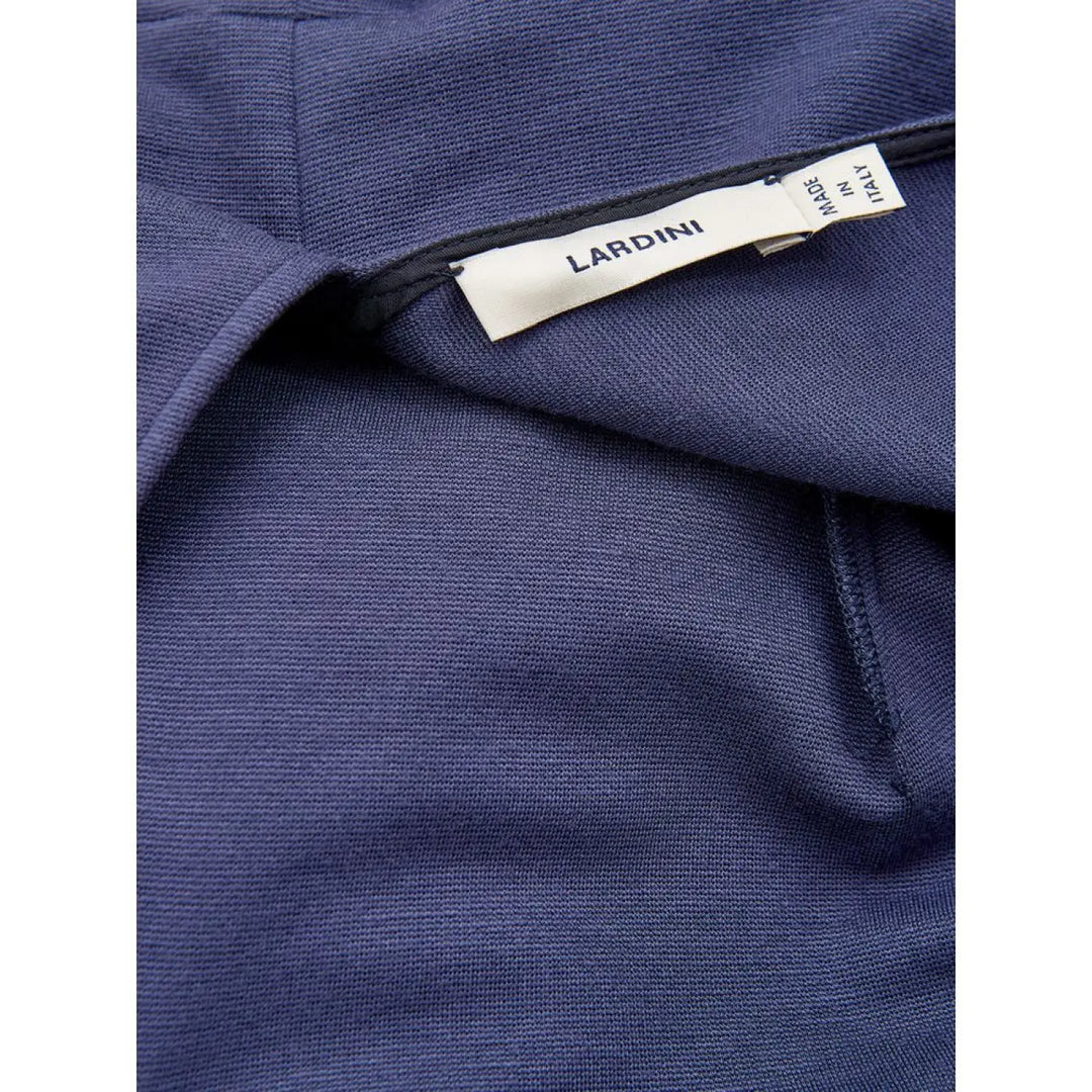 Lardini Blue Viscose Casual Dress