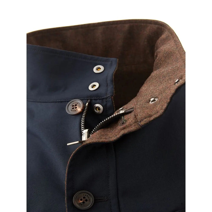 Lardini Blue Wool Coat