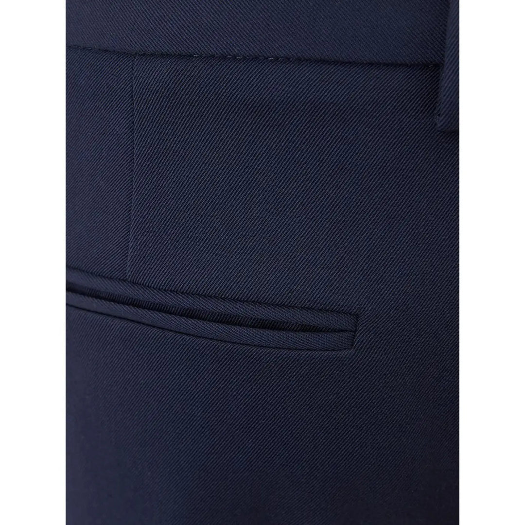 Lardini Blue Wool Dress Pants