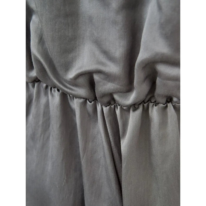 Lardini Gray Silk Casual Dress