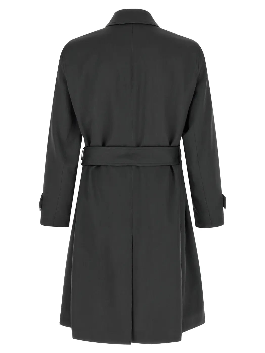 Lardini Gray Virgin Wool Coat