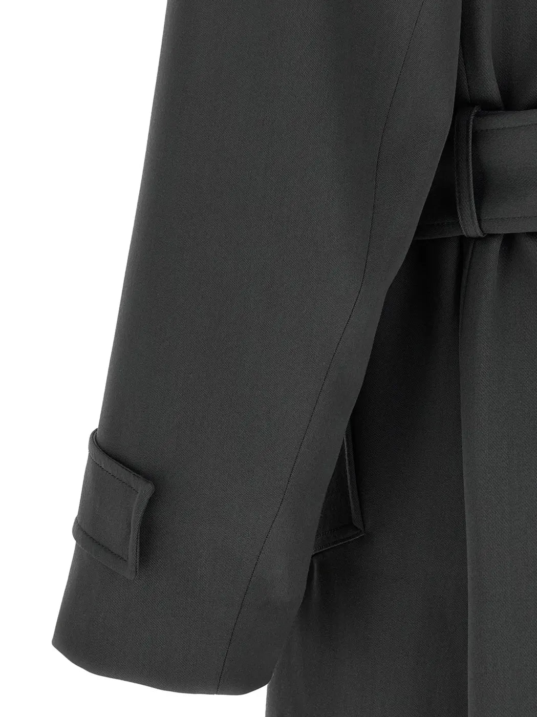 Lardini Gray Virgin Wool Coat