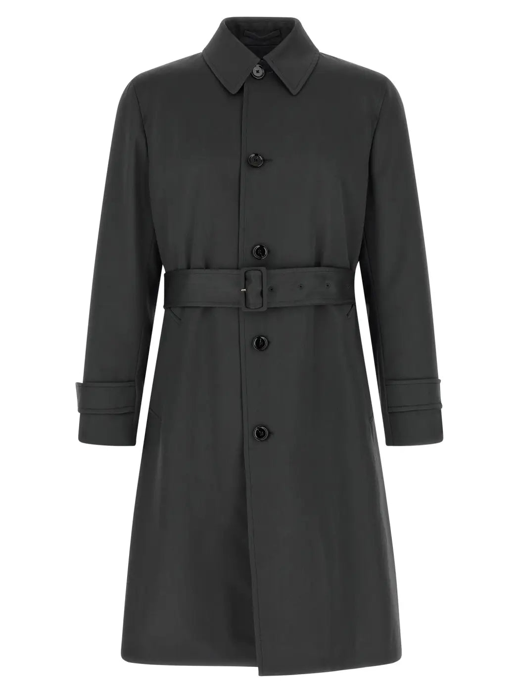 Lardini Gray Virgin Wool Coat