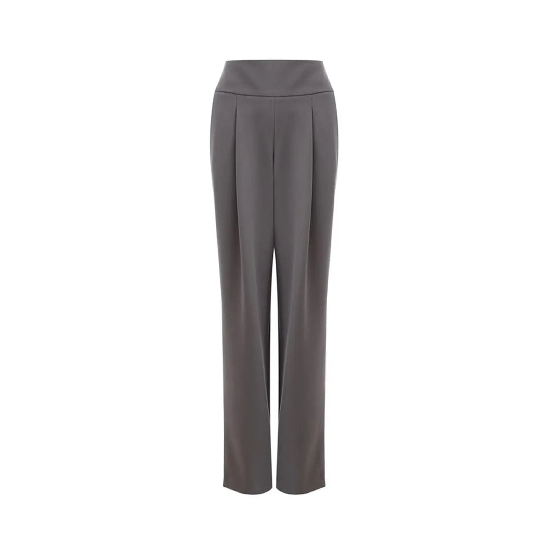 Lardini Gray Wool Casual Pants