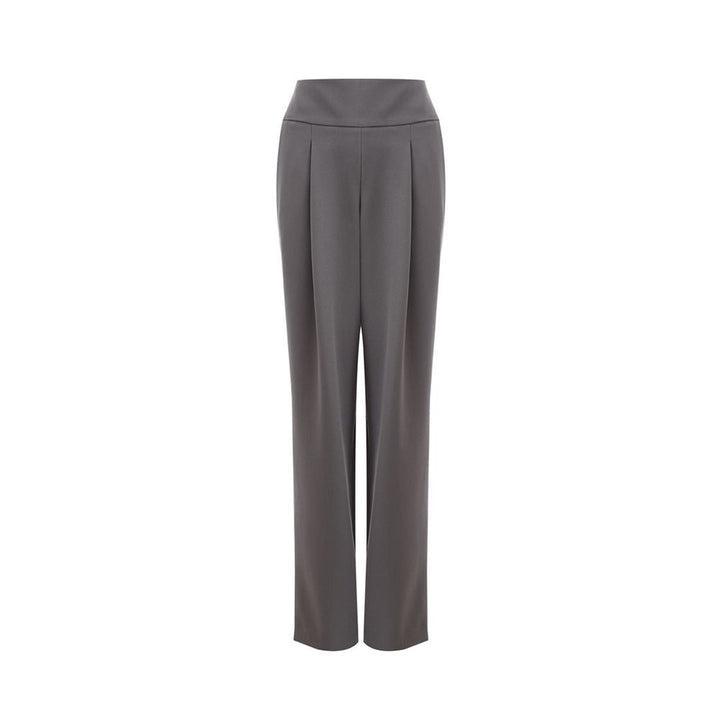 Lardini Gray Wool Casual Pants