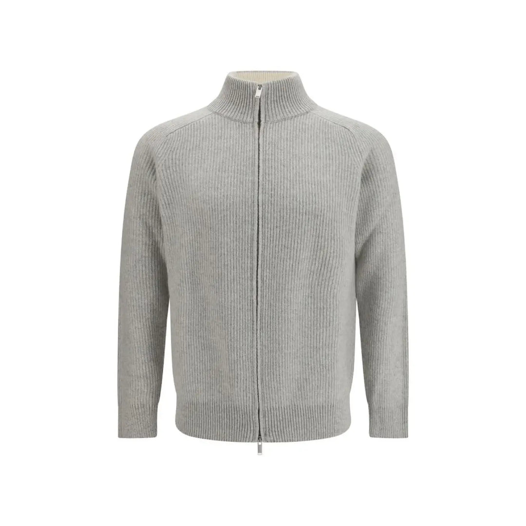 Lardini Gray Wool Oves Aries Sweatshirt