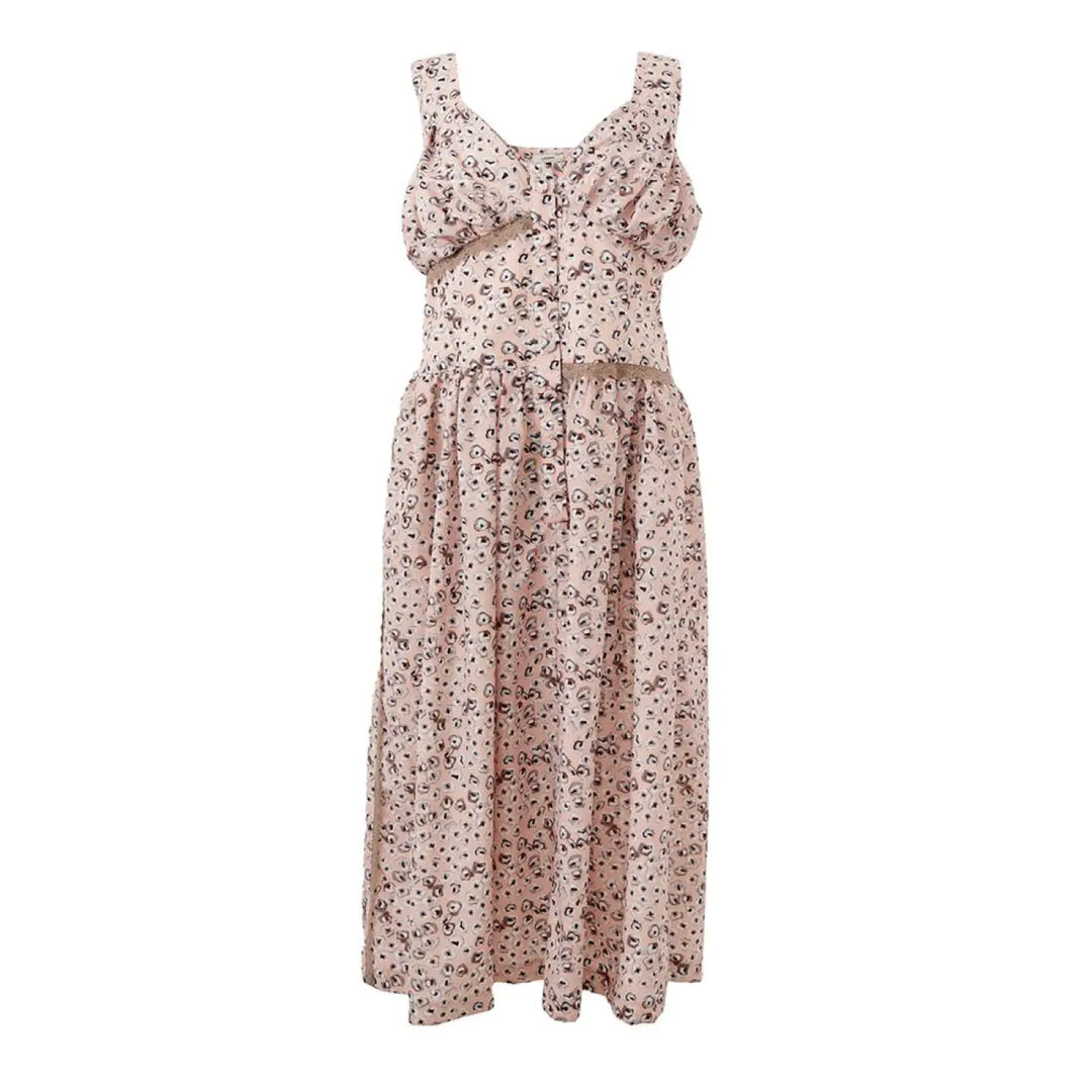 Lardini Pink Acetate Casual Dress