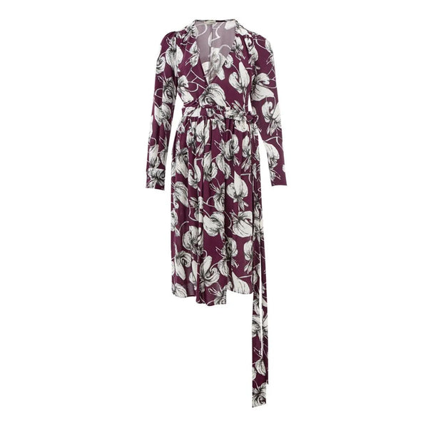 Lardini Purple Viscose Casual Dress women’s dress