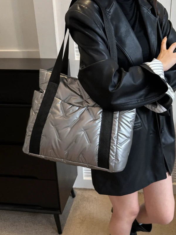 Chic Large Polyester Shopping Bag for Fragrance Essentials Bags bags Trendsi