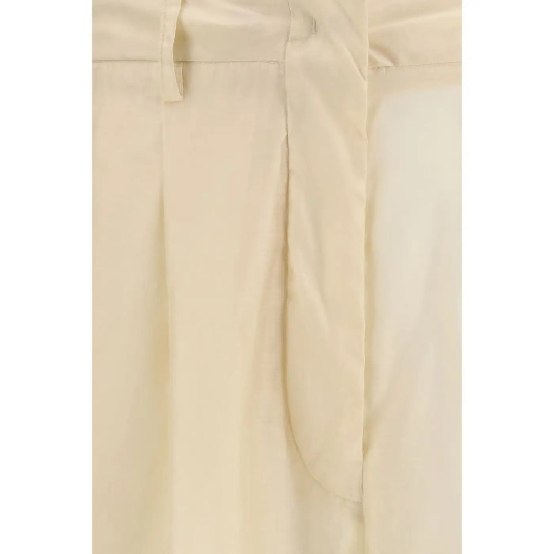 The Latest Beige Cotton Casual Pants