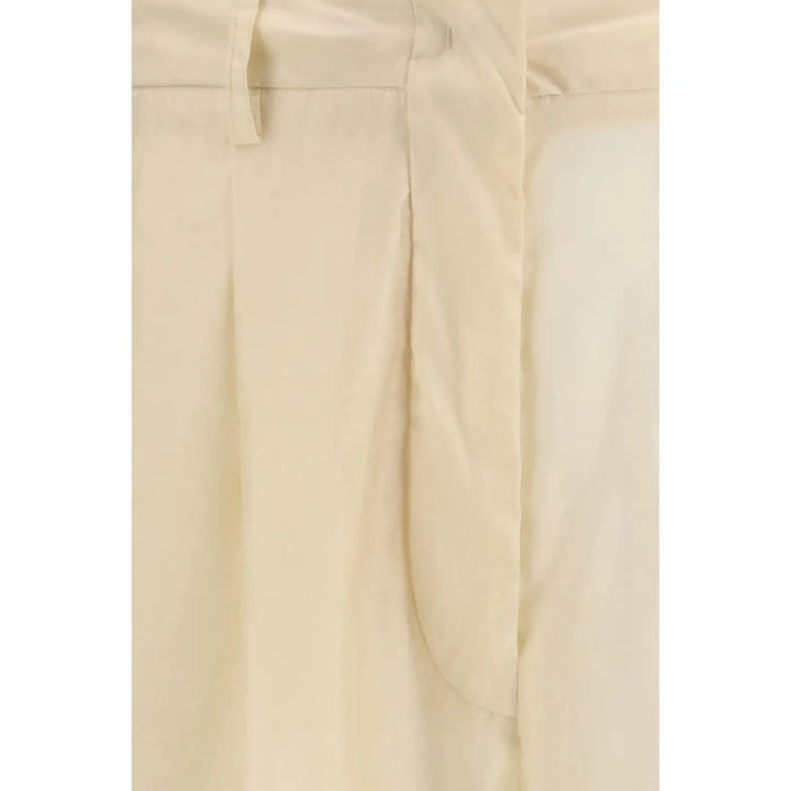 The Latest Beige Cotton Casual Pants