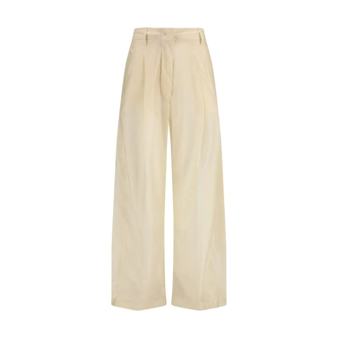 The Latest Beige Cotton Casual Pants