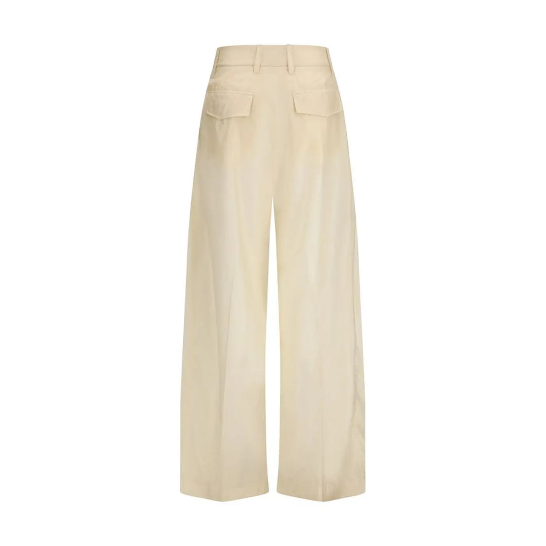 The Latest Beige Cotton Casual Pants