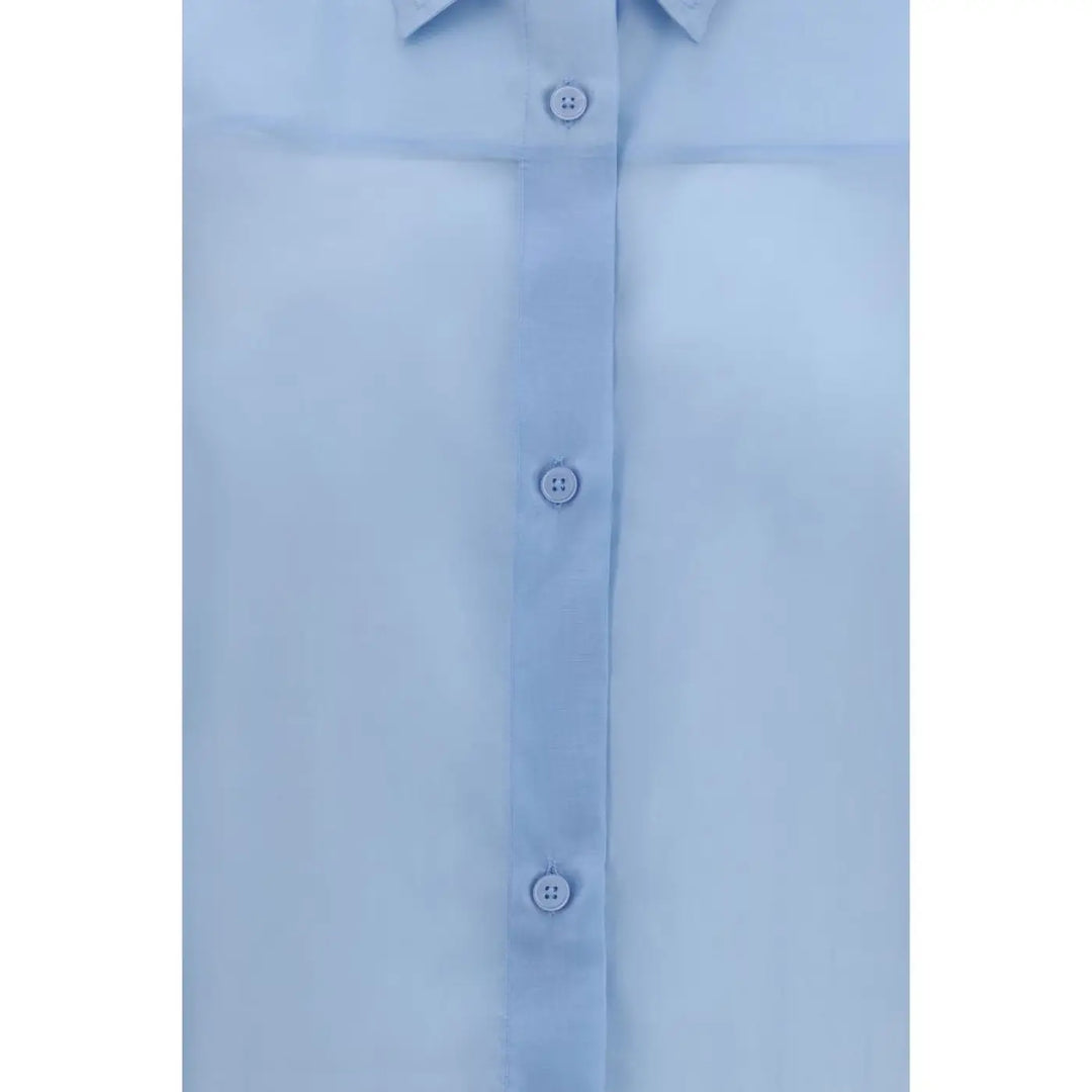 The Latest Blue Wool Oves Aries Dress Shirt