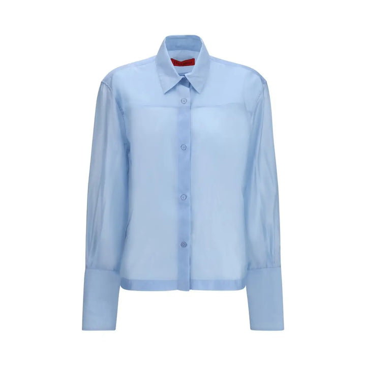 The Latest Blue Wool Oves Aries Dress Shirt