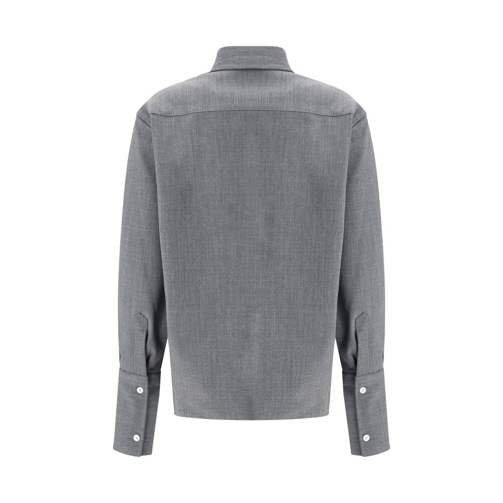The Latest Shirts - Gray Wool Oves Aries Shirt