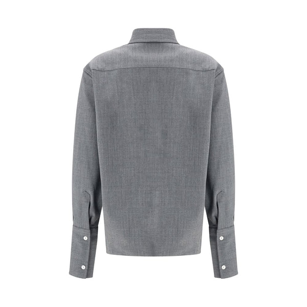 The Latest Shirts - Gray Wool Oves Aries Shirt