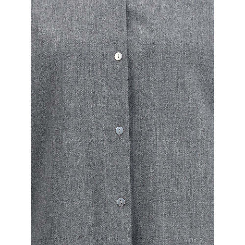 The Latest Shirts - Gray Wool Oves Aries Shirt