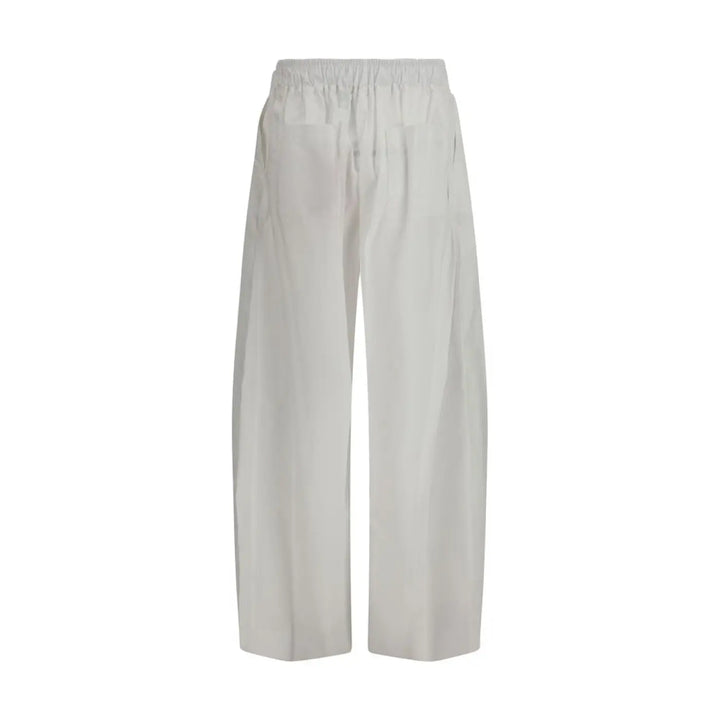 The Latest White Lyocell Casual Pants
