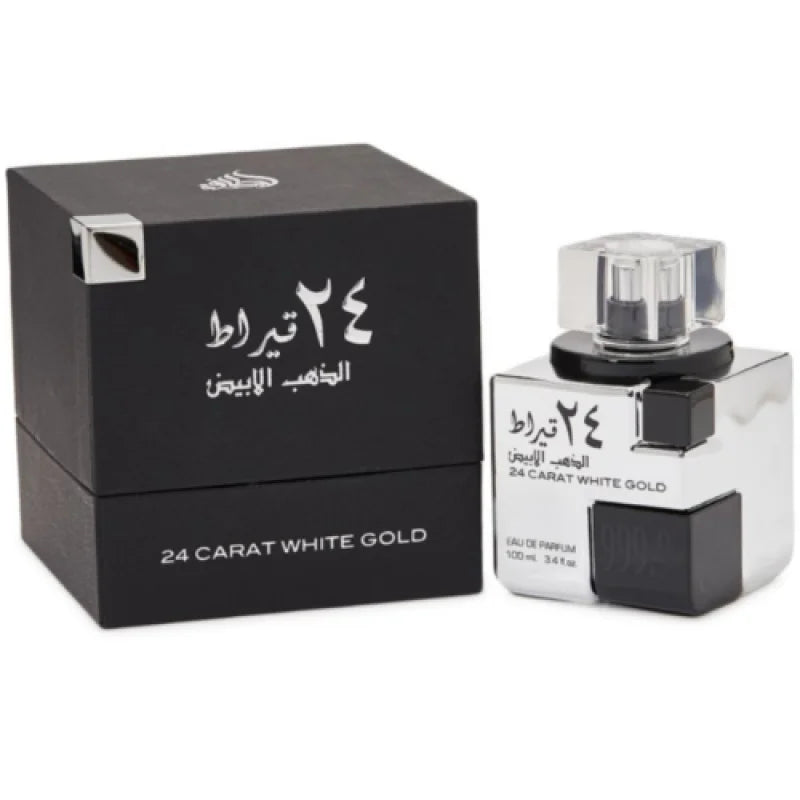 White Gold Eau Orange Blossom and Oud Extravagance Unisex Fragrance Lattafa