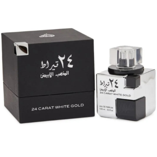 White Gold Eau Orange Blossom and Oud Extravagance Unisex Fragrance Lattafa