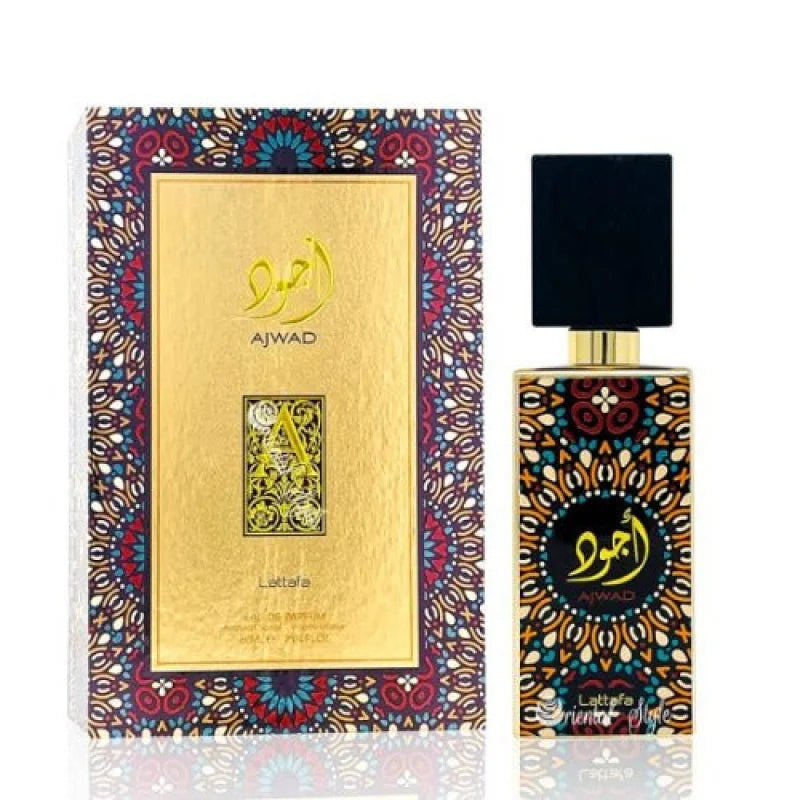 lattafa ajwad eau ignites senses with Bergamot Litchi Jasmine Vanilla Unisex Fragrance Lattafa