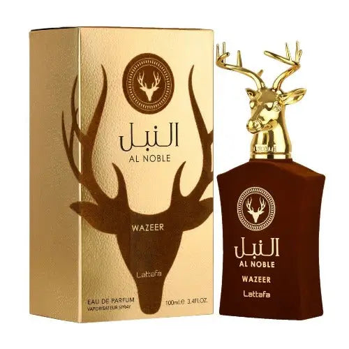 Experience the Alluring Essence of Noble Wazeer Eau by Lattafa Al Unisex Fragrance