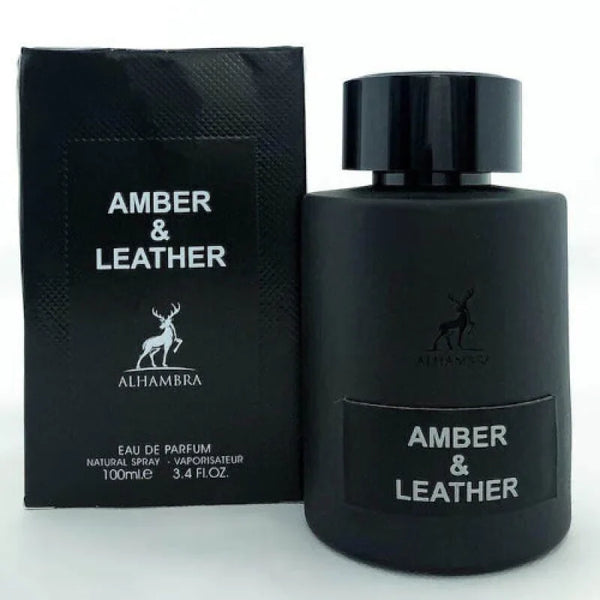 Lattafa Men’s Cologne - Alhambra Amber Leather Unleashed Desert Heat Maison