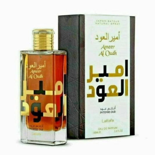 Lattafa Ameer Amber Oudh Intense Fusion of and Sandalwood Unisex Fragrance