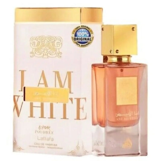 Lattafa Ana Abiyedh White Poudree Vanilla Musk Rosewood Symphony Unisex Fragrance