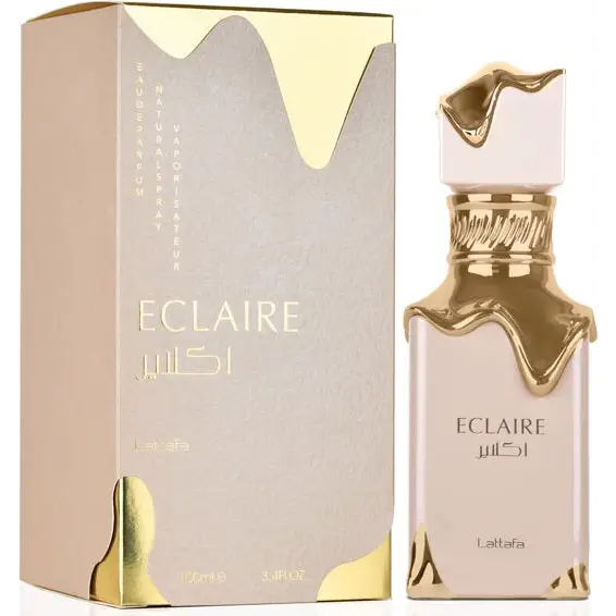 Indulge in Lattafa Eclaire Eau with Golden Honey and White Flowers Unisex Fragrance