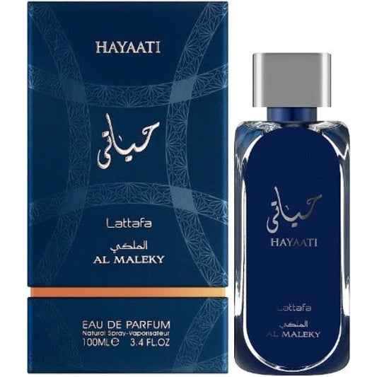 Hayaati Al Maleky Perfume Unleashed with Energizing Oud Oriental Notes Men’s Cologne Lattafa