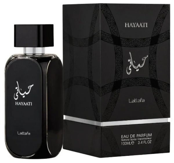 Lattafa Men’s Cologne - Hayaati Eau Ignite Your Senses Pink Pepper Woody Notes