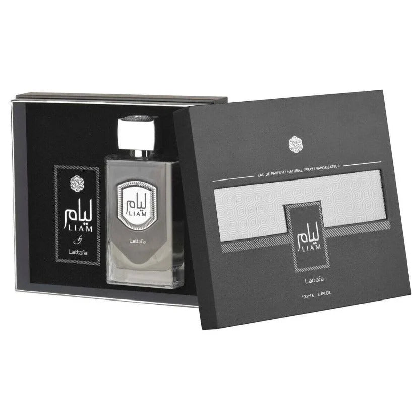 Lattafa Liam Grey Unisex Perfume for Lasting Day Freshness Fragrance