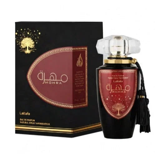 Lattafa Mohra Eau Unisex Fragrance with Blood Orange and Cedarwood