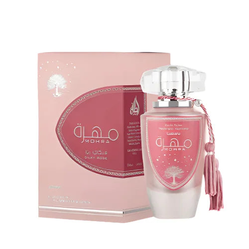 Lattafa Women’s Perfume - Mohra Silky Rose Eau Unleashes Romance