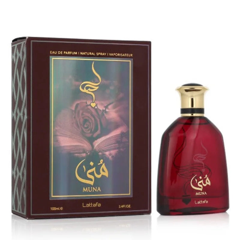 Lattafa Muna Eau Vibrant Watermelon and Damask Rose Elegance Unisex Fragrance